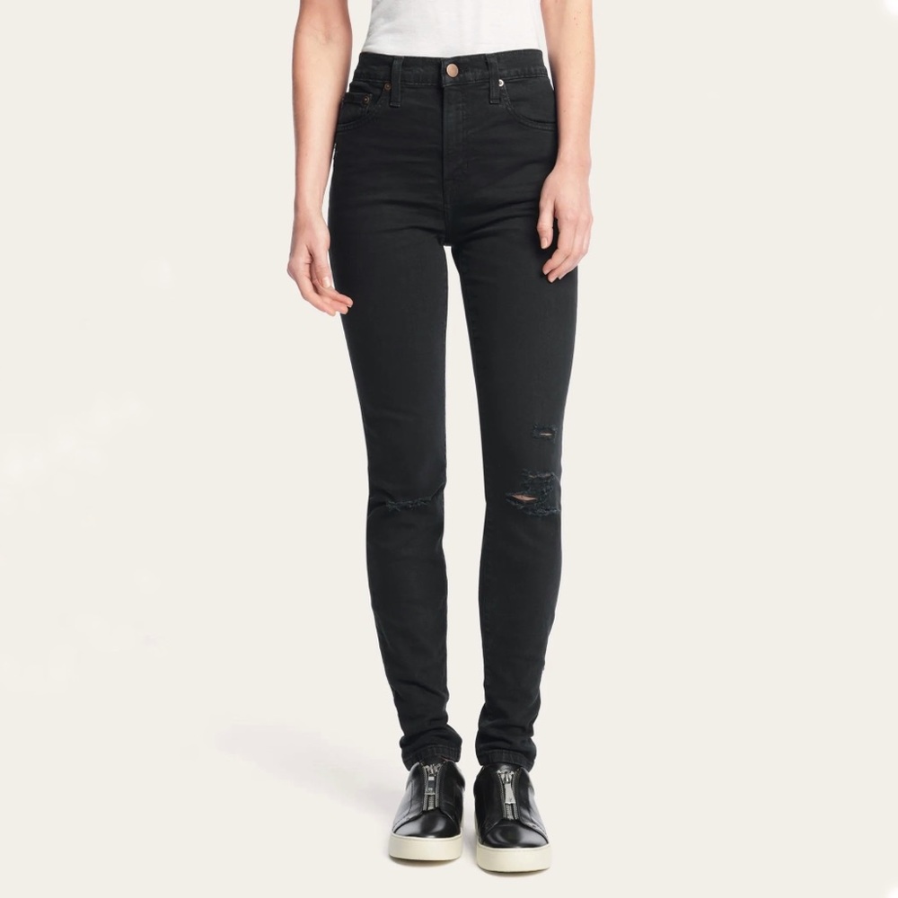 Frye • NWT Melissa Jean in Black Midnight Destroy